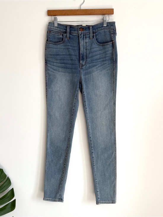 Madewell Denim - Madewell 11" Roadtripper High Rise Skinny Jeans Womens Size 28 Blue Light Wash